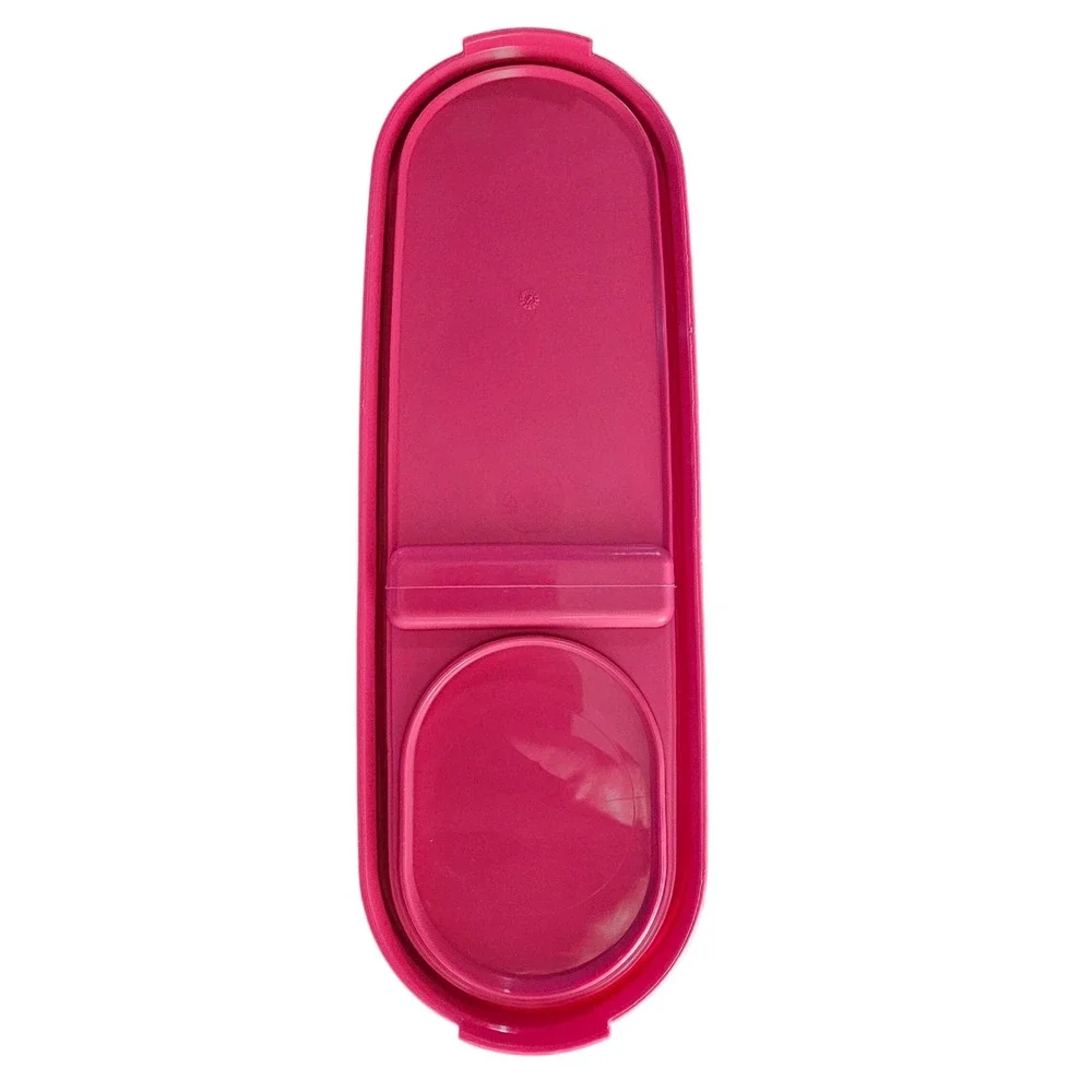 Tupperware Modular Mates‎ Oval Flip Top Pour Seal Lid Pink Replacement 11 Inch